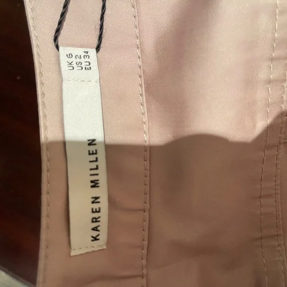 Karen Millen buckled shirt dress NWT size US 2 beige - Picture 4 of 7